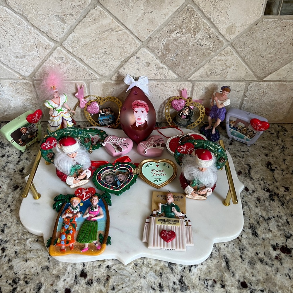 Incredible Collection!!! 16 Vintage I Love Lucy Ornaments Lucille Ball Desilu
